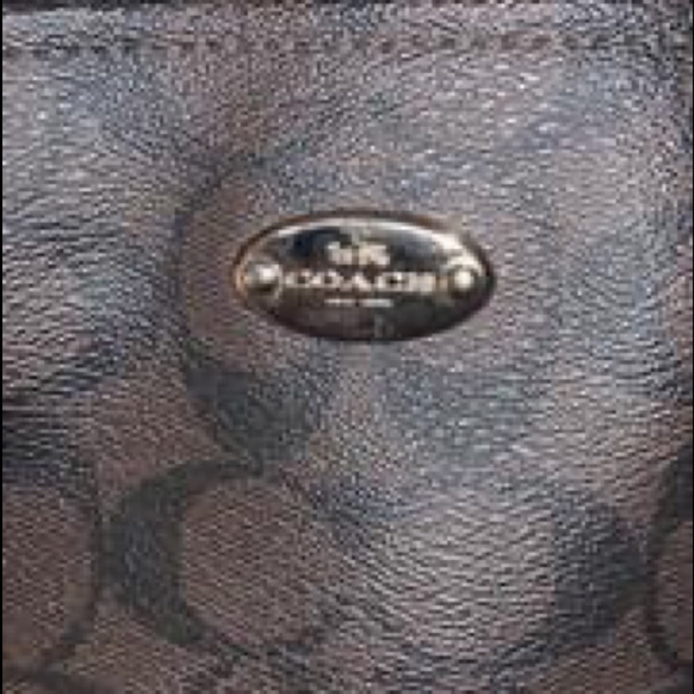 Coach Baby Bag In Signature Canvas Leather Gem